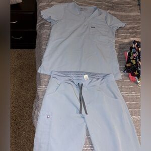 women’s figs set, medium top, medium tall bottoms-will separate if requested